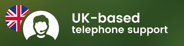 Banner to promote UK-based telephone support